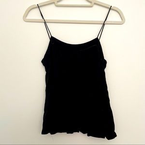 3/$18 - LOFT Petite Black Flowy Tank Top - XXSP